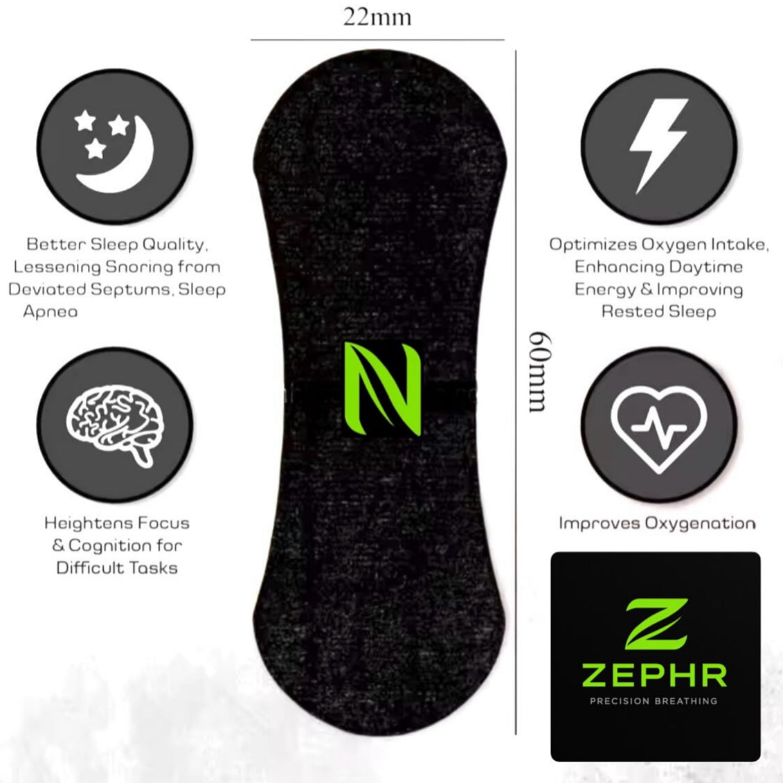 ZEPHR Nasal Strips twin pack